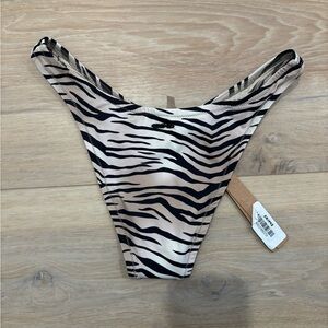 Skims zebra print bikini bottoms